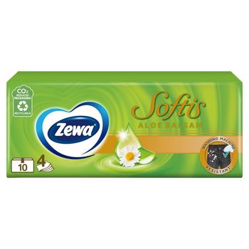 Zewa Softis Aloe Balsam Chusteczki higieniczne 10 x 9 sztuk