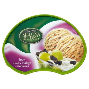 Zielona Budka Lody o smaku malaga z rodzynkami 1000 ml