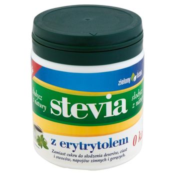 Zielony listek Słodzik stołowy Stevia z erytrytolem 140 g