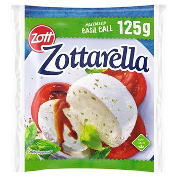 Zott Zottarella Ser mozzarella z bazylią 125 g