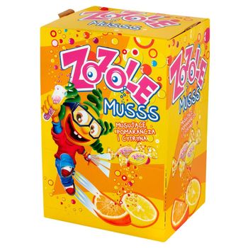 Zozole Musss Karmelki o smaku cytrynowym i pomarańczowym z nadzieniem musującym 2,5 kg