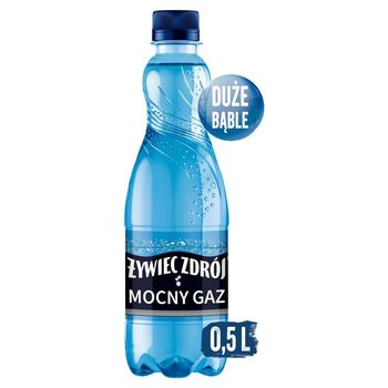 Żywiec Zdrój Mocny Gaz Woda źródlana 500 ml
