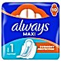 Always Maxi Podpaski Ze Skrzydełkami Normal (Rozmiar 1) 10 Podpaski