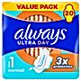 Always Podpaski Ultra Day Normal (rozmiar 1) Podpaski ze skrzydełkami, x 20]