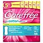 Carefree with Cotton Extract Fresh Przewiewne wkładki higieniczne 58 sztuk