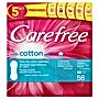 Carefree With Cotton Extract Przewiewne wkładki higieniczne 58 sztuk
