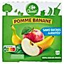 Carrefour Classic Przecier z jabłek i bananów 400 g (4 x 100 g)