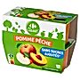 Carrefour Classic Przecier z jabłek i brzoskwini 400 g (4 x 100 g)