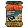 Carrefour Mieszanka warzywna konserwowa marchewka i groszek 470 g