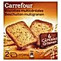 Carrefour Sucharki wieloziarniste 300 g (2 x 17 sztuk)
