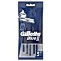 Gillette Blue II Maszynki jednorazowe dla mężczyzn 5 sztuk