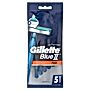 Gillette Blue II Plus Maszynki jednorazowe dla mężczyzn 5 sztuk