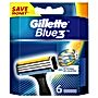 Gillette Blue3 Ostrza Wymienne Do Maszynki Do Golenia Dla Mężczyzn, 6 sztuk