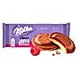 Milka Choco Jaffa Raspberry, biszkopty z galaretką o smaku malinowym z mleczną czekoladą - 147 g