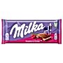 Milka Czekolada mleczna z nadzieniem o smaku malinowym 100 g