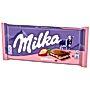 Milka Czekolada mleczna z nadzieniem o smaku truskawkowym 100 g