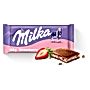 Milka Czekolada mleczna z nadzieniem o smaku truskawkowym 100 g
