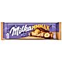 Milka Mmmax Czekolada mleczna z nadzieniem karmelowym i całymi orzechami laskowymi 300 g