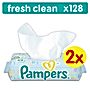 Pampers Fresh Clean Chusteczki dla niemowląt, 2 x 64 sztuki