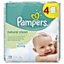 Pampers Natural Clean chusteczki dla niemowląt 4 x 64 sztuki