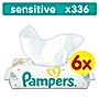 Pampers Sensitive chusteczki nawilżane dla niemowląt 6 x 56 sztuk