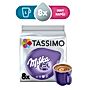 Tassimo Milka Słodzony napój kakaowy w proszku z odtłuszczonym mlekiem w proszku 240 g (8 kapsułek)